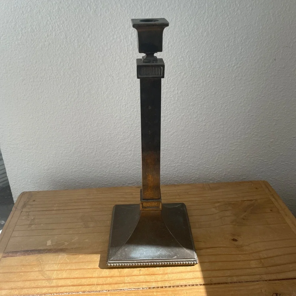 Pair Of Antique Tall Candlesticks Arts Crafts 1 is‎ B&H Bradley Hubbard